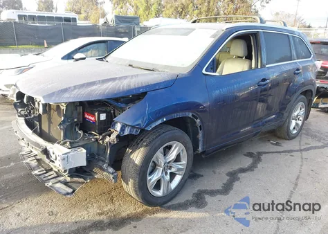 2016 Toyota Highlander Limited V6 z USA, uszkodzony, nr VIN 5TDDKRFH1GS259066